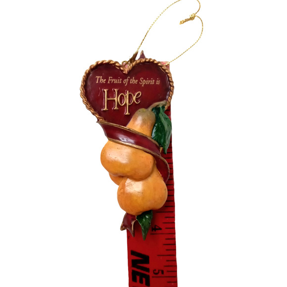 🎄 Fruit of the Spirit Ornaments 🍎🍐Set Christian Holiday Decor🍑🍇 - Picture 8 of 11